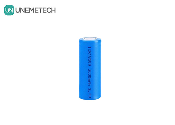 качество  3.7V 18500 lithium ion battery 2000mAh Rechargeable Cylindrical For Flashlight завод