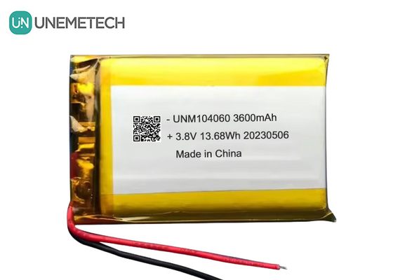 UNEMETECH 4.35V высоковольтная липоаккумуляторная батарея 104060 3.8V 3600mAh литий-ионная полимерная батарея