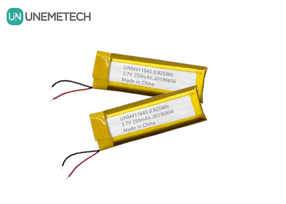 3.7V 250mAh Ли-полимерная батарея 411645 / LiPo аккумуляторная батарея для POS-машины