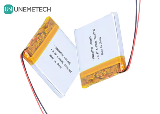 OEM 4,35V высоковольтные литий-полимерные батареи 1220mAh 683736 с длительным циклом службы
