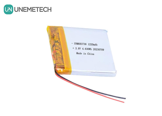 OEM 4,35V высоковольтные литий-полимерные батареи 1220mAh 683736 с длительным циклом службы