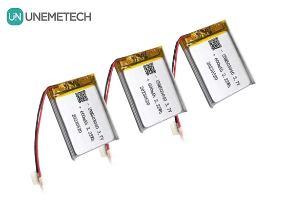 Литий-ионная аккумуляторная батарея 503040 3.7В Липо-аккумулятор 600mAh с защитной панелью для системы тревоги