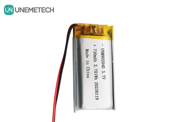 UL1642 Сертификаты Заряжаемая липоаккумуляторная батарея 902040 3.7V 730mAh для мобильного устройства