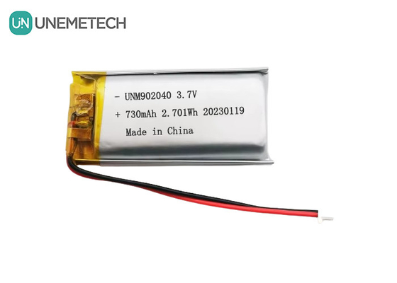 UL1642 Сертификаты Заряжаемая липоаккумуляторная батарея 902040 3.7V 730mAh для мобильного устройства