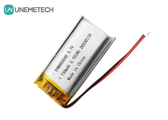 UL1642 Сертификаты Заряжаемая липоаккумуляторная батарея 902040 3.7V 730mAh для мобильного устройства