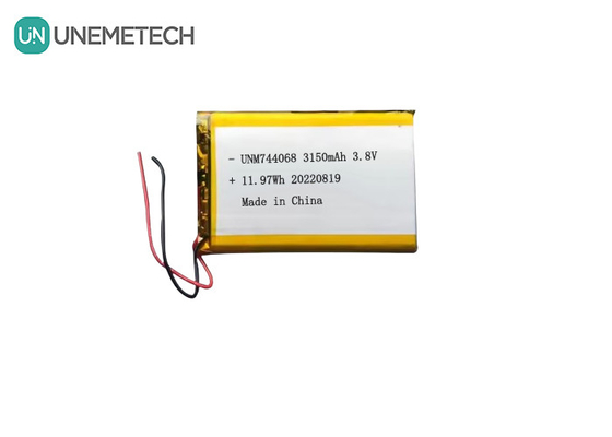 Акумулятор высокого напряжения 3.8V 744068 3150mah Акумулятор для системы GPS