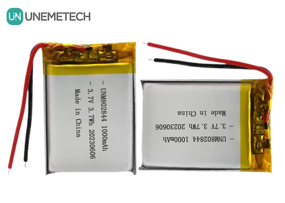 3.7V перезаряжаемая литий-ионная батарея 1000mAh 802844 Литий-полимерная батарея для малой бытовой техники
