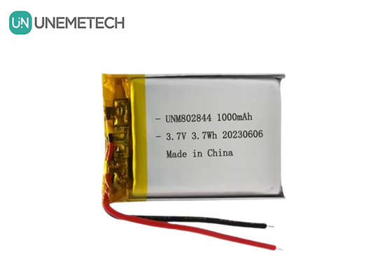 3.7V перезаряжаемая литий-ионная батарея 1000mAh 802844 Литий-полимерная батарея для малой бытовой техники