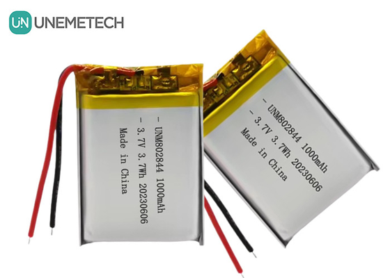 3.7V перезаряжаемая литий-ионная батарея 1000mAh 802844 Литий-полимерная батарея для малой бытовой техники