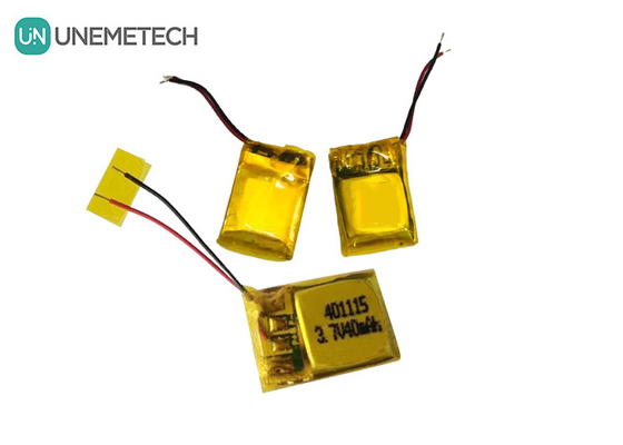 UNEMETECH 401115 перезаряжаемая полимерная литийная батарея / 3,7V 40mAh батарея для наушников