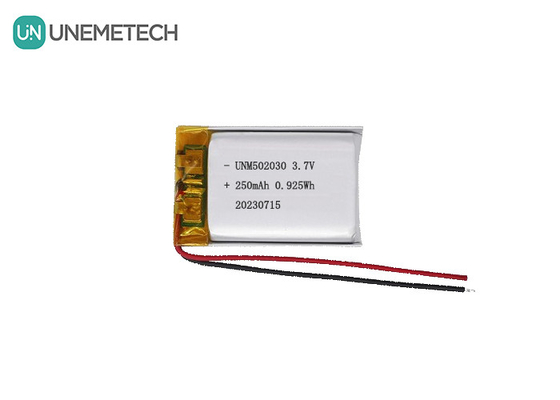 UNEMETECH 3.7V 250mAh перезаряжаемая литий-полимерная батарея 502030 для косметических устройств