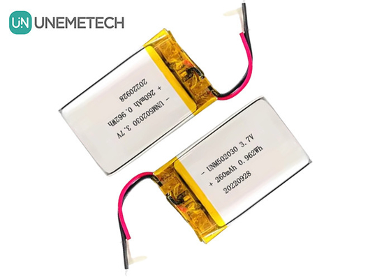 Перезаряжаемые липоаккумуляторы 502030 / 3.7V 260mAh Маленький литий полимерный аккумулятор