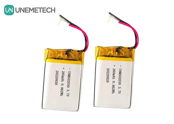 Перезаряжаемые липоаккумуляторы 502030 / 3.7V 260mAh Маленький литий полимерный аккумулятор