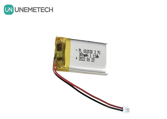3.7V 300mAh Специализированная серебряная перезаряжаемая литий-ионная полимерная батарея 602030 для GPS-трекера
