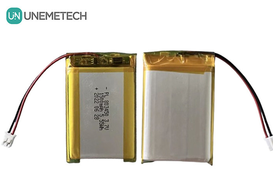 UNEMETECH 1.5A перезаряжаемая липолимерная батарея 803450 / 3.7V 1500mAh литий-ионная полимерная батарея