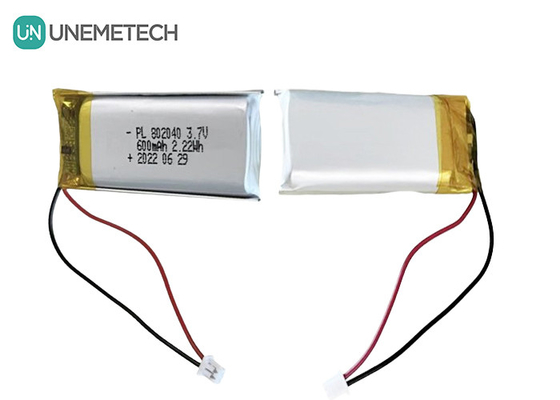 3.7V 600mAh перезаряжаемая ли-полимерная батарея 802040 для электронных продуктов