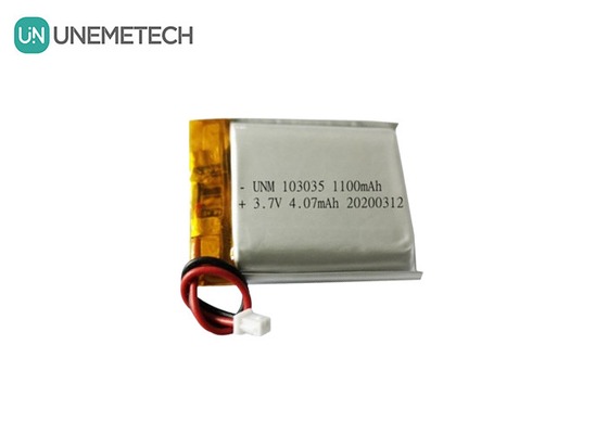 UNEMETECH 3.7V 1100mAh литий полимерная батарея / длительный цикл жизни перезаряжаемая липо батарея 103035