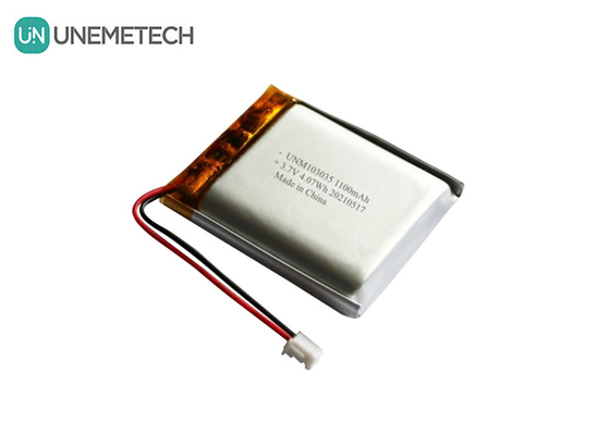 UNEMETECH 3.7V 1100mAh литий полимерная батарея / длительный цикл жизни перезаряжаемая липо батарея 103035