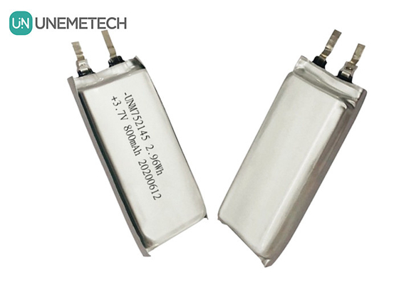MSDS Одобрение 3.7V 800mAh перезаряжаемая литий-полимерная батарея 752145 для носимых устройств