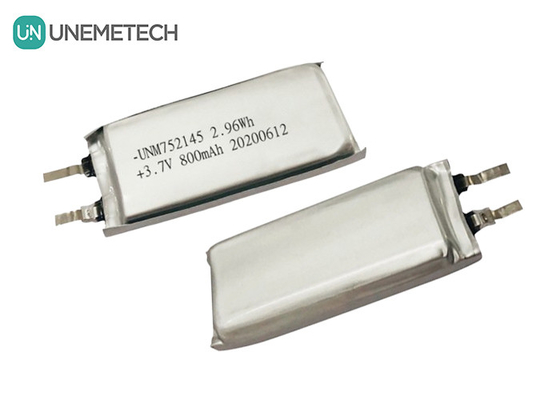 MSDS Одобрение 3.7V 800mAh перезаряжаемая литий-полимерная батарея 752145 для носимых устройств
