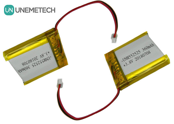 4.35V 360mAh Полимерная высоковольтная литий-ионная батарея 552525 3.8V Для портативных устройств
