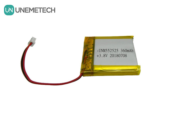 4.35V 360mAh Полимерная высоковольтная литий-ионная батарея 552525 3.8V Для портативных устройств