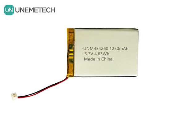 4.63Wh перезаряжаемая литий-полимерная батарея 434260 3.7V 1250mAh для зарядного корпуса