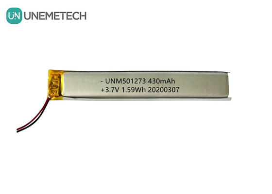 5.0*12.0*73.0mm Литий-полимерная батарея / 3.7V 430mAh 501273 тонкая липо батарея для устройств Bluetooth