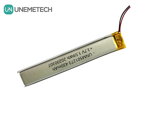 5.0*12.0*73.0mm Литий-полимерная батарея / 3.7V 430mAh 501273 тонкая липо батарея для устройств Bluetooth