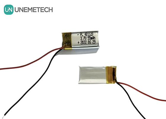 3.7V 55mAh Малый литий полимерный аккумулятор 401120 Ли поли аккумулятор для небольшого умного светодиодного освещения