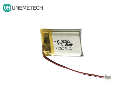 3.7V 150mAh перезаряжаемая липоаккумуляторная батарея 502025 Литий-полимер-ионная батарея для умных часов