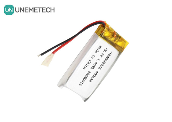 3.7V перезаряжаемая литий-ионная полимерная батарея 552035 400mAh Li Po батарея для беспроводного устройства