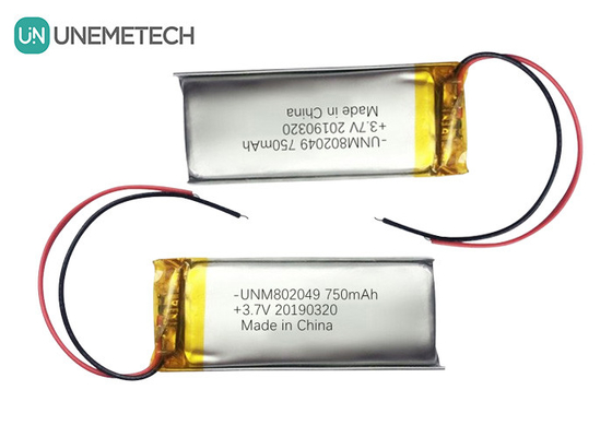 Аппараты для красоты Литий полимерная батарея 3.7V 750mah 802049 1C с разрядом Ли поли батарея