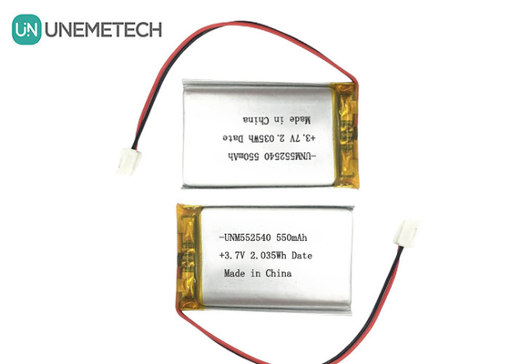 552540 Призматические серебряные аккумуляторы 3.7V 550mAh для ПЭТ-трекера