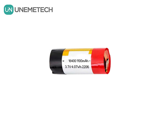 3А Выпуск цилиндрической полимерной литий-ионной батареи 18400 3.7v 1100mah LiPo батареи