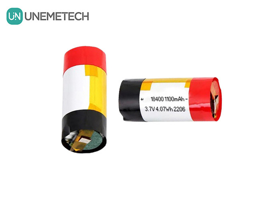 3А Выпуск цилиндрической полимерной литий-ионной батареи 18400 3.7v 1100mah LiPo батареи