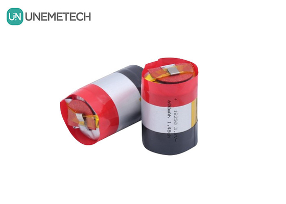 18250 630mAh 3.7V цилиндрическая перезаряжаемая литий-ионная полимерная батарея с 5A плюс-током разряда