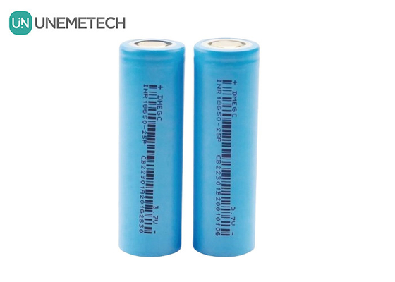 2500mAh 3.7V Max 6A непрерывное заряжение цилиндрическая литий-ионная батарея 18650 INR18650-25P
