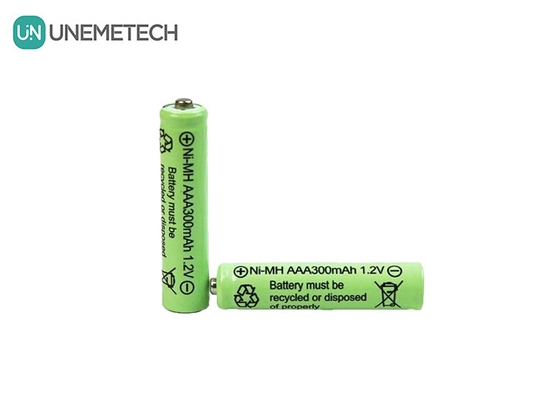 Ni-MH AAA батарея 1.2V 300mAh перезаряжаемая батарея для солнечных светильников и пульта дистанционного управления