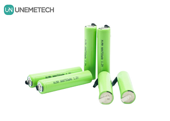 UNEMETECH AAA Заряжаемая Ni-MH батарея 1.2V 700mAh AAA700 Для электрической бритвы