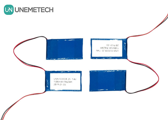2C высокая скорость разряда Липо аккумуляторная батарея 553559 7.4V 1300mAh 2S для искусственной конечности