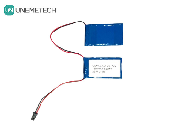 2C высокая скорость разряда Липо аккумуляторная батарея 553559 7.4V 1300mAh 2S для искусственной конечности