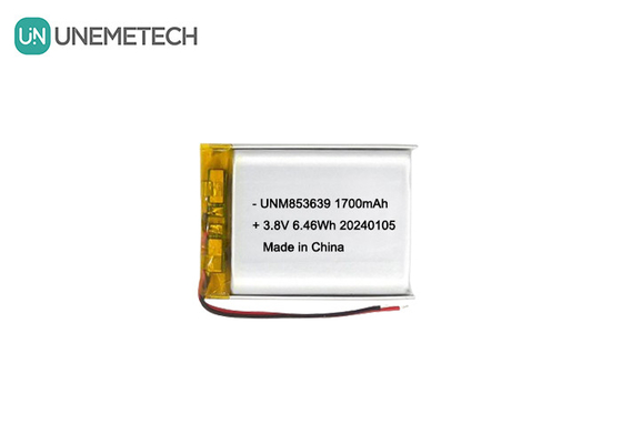 853639 4,35V 1700mAh Полимерная ли-ионная батарея высокое напряжение для телесной камеры