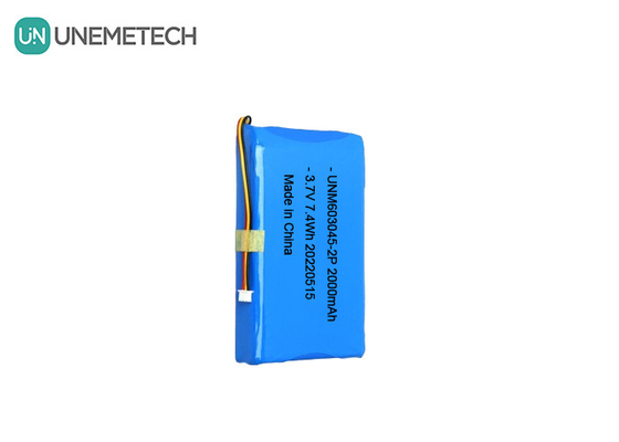 Батарея литий-полимерной батареи большой емкости 603045 2P 3.7V 2000mAh