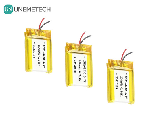 Малый размер 402030 3.7V 200mAh перезаряжаемая липоаккумуляторная батарея для электронных продуктов