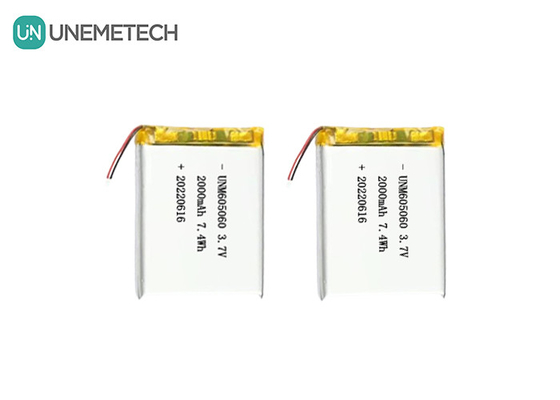 UNEMETECH 605060 2000mAh Полимерная литийная батарея 3.7V Прибор красоты Акумулятор