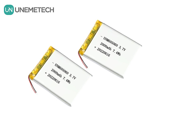 UNEMETECH 605060 2000mAh Полимерная литийная батарея 3.7V Прибор красоты Акумулятор