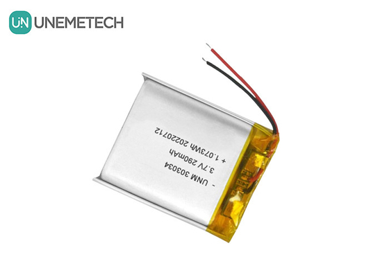 3.7В 290mAh перезаряжаемая литий-ионная полимерная батарея 303034 для электрических игрушек