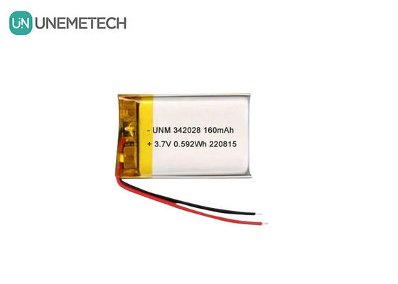 Bluetooth батарея 160mAh 3.7V перезаряжаемая литий-полимер-ионная батарея 342028 для трекера