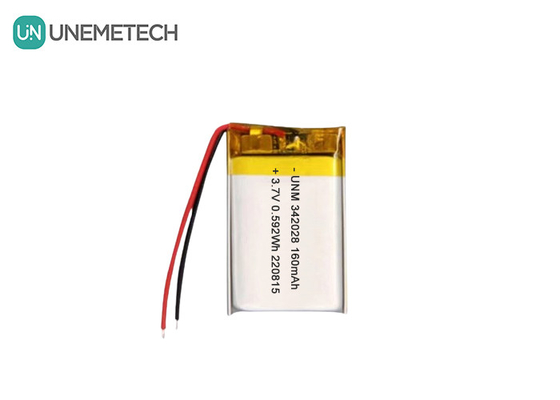 Bluetooth батарея 160mAh 3.7V перезаряжаемая литий-полимер-ионная батарея 342028 для трекера